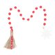 thumbnail image 3 of Wooden Bead Garland Decor Bead Garland with Tassel Xmas Party Hanging Ornament, 3 of 3