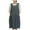 Gray, variant on WMTBSRSW Women's Summer Dress Oversized Sleeveless Dress with High Split and Pockets Vintage Round Neck Tie-Waist Tank Dress
