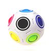 Binmer Pop Rainbow Magic Ball Plastic Cube Twist Puzzle Toys For Childrens Educational Toy Teenagers Adult Stress Reliever