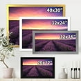 thumbnail image 4 of Designart 'Dramatic Clouds and Sunrise Over Lavender Field XIII' Farmhouse Framed Art Print, 4 of 4