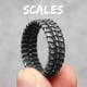 thumbnail image 3 of Anillos de acero inoxidable con textura geométrica retro para hombre y mujer, joyería punk, novedad en accesorios de moda de Stranger Things, regalo al por mayor, 3 of 5