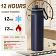 thumbnail image 6 of Stainless Steel Insulated Water Bottle, Large Capacity Sports Mug, Portable and Handheld Design, for Hiking and Travel, Durable Cup, Ideal for Men and Women, Outdoor Hydration | Camping, Fitness, 6 of 8