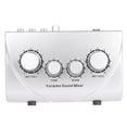 thumbnail image 1 of Karaoke Sound Mixer Dual Mic Inputs With Cable N-1 Silver Color, 1 of 7