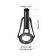 thumbnail image 2 of Unique Bargains 4.0mm Stainless Steel Fishing Rod Tip Repair Kit Pole Ring Guide Replacement, Black 8 Pack, 2 of 5