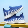 thumbnail image 4 of WZEIIOT Girls Breathable Mesh Sneakers Lightweight Casual Slip-On Soft Sole Sports Shoes, 4 of 9