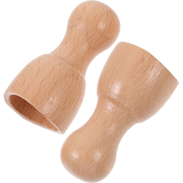 ColoMX Masajeador corporal de madera para adultos, herramienta de escultura Manual, suministro de masaje, 2 uds.