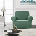 thumbnail image 2 of Housse de Chaise Extensible, Housses de Canapé Hydrofuges, Anti-Chien, Chat, Animal de Compagnie, Housses de Sofa et de Chaise, Protecteurs (Chaise, Vert Pois), 2 of 7