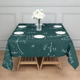 thumbnail image 3 of Math Equations Geometry Green Pattern Square Tablecloth,Waterproof Square Table Cover,Wipeable Spillproof Washable Table Cover for Home Kitchen Party Decor 60"x60"(152x152cm), 3 of 6