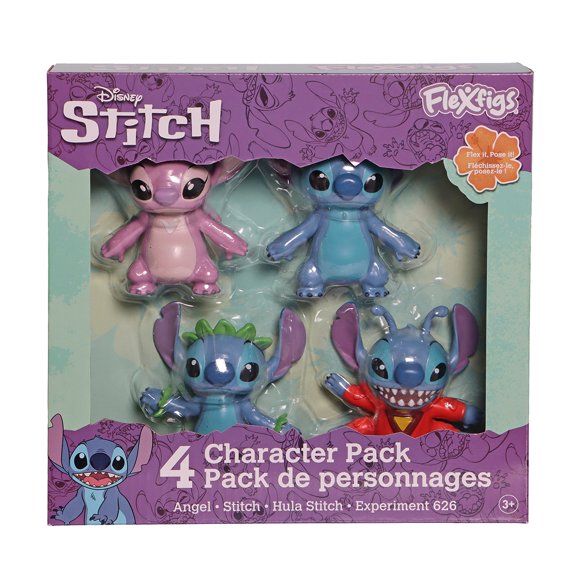 Figura Disney Stitch Flexfigs 4 Pulgadas T300206