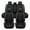 Black, variant on ELUTO 5 Seats 11pcs PU Leather Car Seat Cover Full Set Seat Cushion Universal for Car Truck Sedan SUV (Black)