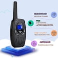 thumbnail image 2 of Walkie Talkies Retevis RT628 para niños de 6 a 12 años (negro), 2 of 9