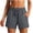 *Dark Gray, variant on VBVC Women's Drawstring Hiking Shorts,Lightweight Quick Dry Athletic Shorts For Women,Ladies Summer Curved Hem Workout Shorts with Pockets,Black,S-2XL
