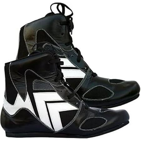 Right Punch Professional Boxing Shoes Breathable Wrestling Shoes  Training Shoe for Adult & Youth Men Women Non Slip Rubber Sole Lightweight Boots (Black 10)