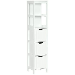 Slim Storage Cabinet - 24 x 18 x 66, Unassembled, White - ULINE - H-6317W