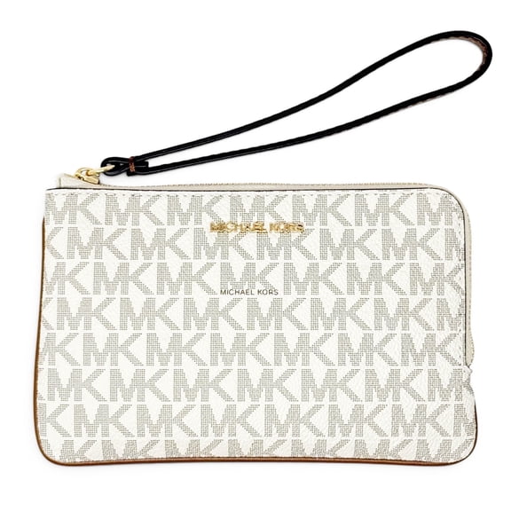 Michael Kors Outlet Women's Jet Set Travel Small Signature Logo Wristlet 35F6GTVW1B-149