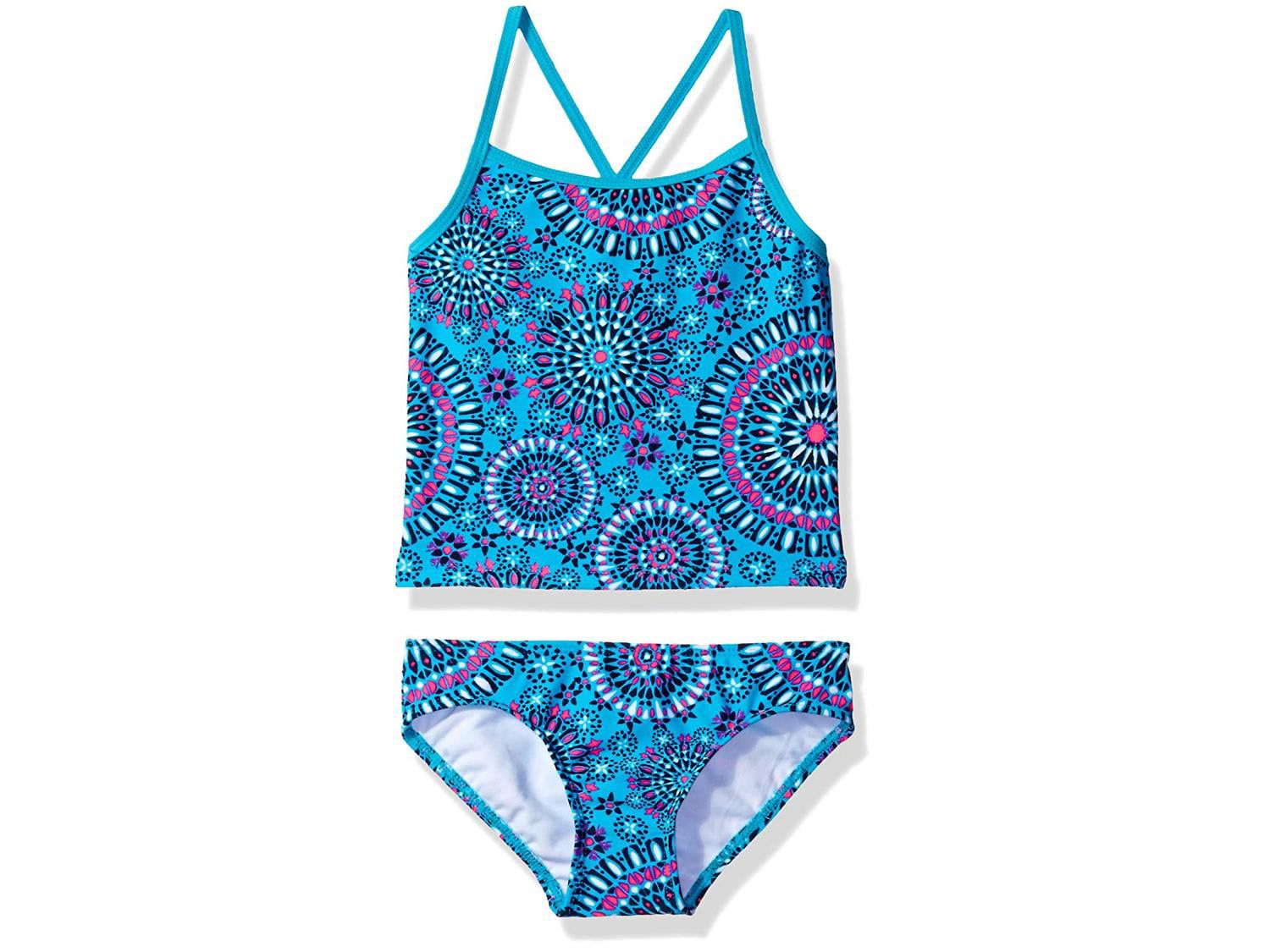 Kanu Surf Girls Alania Floral Banded Tankini Beach Sport 2-Piece Swimsuit Two Piece Swimsuit