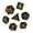 Red Green Stripe w/White Numbers, variant on Cusdie 7Pcs/set Wooden DND Dice D&D Wood Dice D4 D6 D8 D10 D% D12 D20 Polyhedral Games Dice Set for Table Games MTG RPG