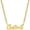 Gold, variant on Bling Double Plated Name Necklace Personalized for Women, 18K Gold Plated Cuban Chain Nameplate Pendant, Dainty Gift for Her