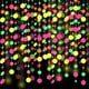 thumbnail image 1 of KAKOWELY Guirnalda de papel fluorescente para fiestas, decoración de cumpleaños, redonda, colgante, con lunares, para bodas y celebraciones (4 m), 1 of 3