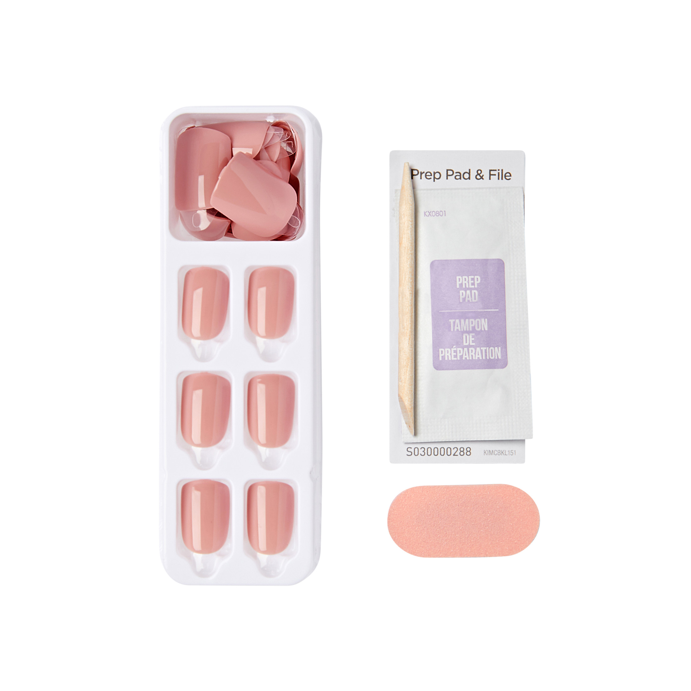 Impress Color Fall Short Squoval Press-On Nails, Pink photo 4