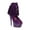 Purple Velvet, variant on 609-APONI 6" Heel Velvet Fringe Ankle Cuff Platform Shoes