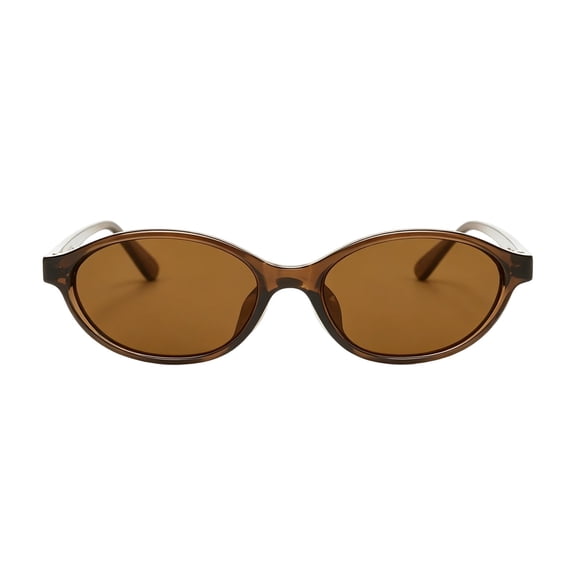 Retro Oval Sunglasses for Women Chic Cat Eye 90s Sunnies Y2K Trendy Narrow Shades Lightweight Frame UV Protection Designer Square Small Rectangle Sun Glasses