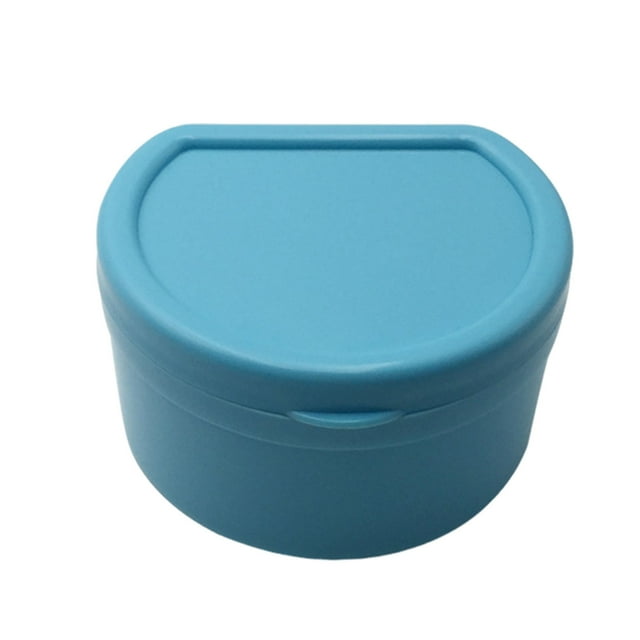 asddcavvf Portable Denture Storage Container for Mouthguards and Retainers Secure Travel Bath Holder