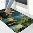 thumbnail image 4 of Shiartex Bear Forest Waterfall Felt Door Mat Non-Slip Durable Recycled Rubber Backing for Home Entrance Outside Entry 19.68*47.24 in, 4 of 6