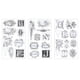 thumbnail image 1 of 1 Uds. Pegatinas decorativas Retro de plata para diario, decoración diy escrita, 1 of 6