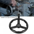 thumbnail image 4 of Hand Wheel, Black 250x25mm Lathe Handwheel Anti Slip  3 Spoked Design Labor Saving  For All Types Machine Tools, 4 of 8