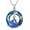 Style 2, variant on 925 Sterling Silver Circle Crystal Dolphin/Jellyfish/Whale/Shark/Sea Turtle Animal Lab Grown Diamond Pendant Necklace Jewelry Gifts for Mother Wife Lover Birthday Anniversary, with 18+2inch Chain