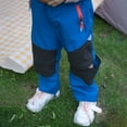 thumbnail image 4 of Boys Pants for Summer New Outdoor Kids Pants Breathable Lightweight Convertible Shorts Cozy casual Pants Sky Blue M(7-8 Years), 4 of 5