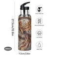 thumbnail image 5 of ALAZA Retro Phoenix with Feather Water Bottle Insulated Flask Stainless Steel Straw Lid 20 oz, 5 of 6