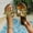 Gold, variant on Slide Sandals for women Bow Accent Patent Flat Sandals Square Toe Slides Party Beach Vacation Travel Walking Daily Casual Dressy Footwear