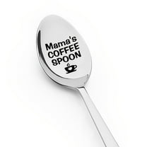 Mama Mothers Mother's Day Gifts from Daughter Son, Mom Birthday Gift for Mother Mama's Coffee Spoon for Mommy Retirement Gifts for Step Bonus Mom Engraved Spoon for Tea Coffee Lovers Gift for Mama