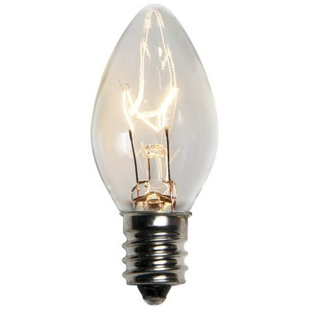 Wintergreen Lighting C7 Transparent 5W Bulb (Set of 25)