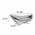 thumbnail image 2 of Covermates Hammock Cover - Weather Resistant Polyester, Double Stitched Seams, Securing Buckle Strap, Seating and Chair Covers, 188W x 58D x 20H, Charcoal, 2 of 7