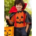 thumbnail image 3 of Tstars Jack O' Lantern Spooky Pumpkin Face Shirt - Kids Halloween Tee for Boys, Girls & Youth Large Orange, 3 of 8