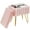 Pink, variant on JOINSUN Vanity Stool Chair with Storage Space, With Anti-Slip Feet, Faux Fur Seat, for Dressing Room, Bedroom, Chic White