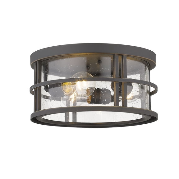 Jordan 3 Light Outdoor Flush Ceiling Mount Fixture Clear Seedy