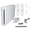 White, variant on Restored Nintendo Wii Console Wii Game System Black with 2 RetroFam Remotes & Nunchucks (Refurbished)