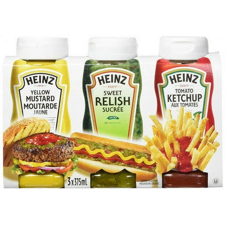 HEINZ Ketchup Picnic Pack, 3 Count, 1125ml