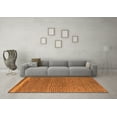 thumbnail image 3 of Ahgly Company Indoor Round Abstract Orange Modern Area Rugs, 6' Round, 3 of 4