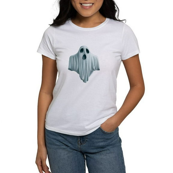 CafePress - PD Moreno's Halloween Ghost Women's Value T Shirt - Women's Classic T-Shirt