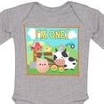 thumbnail image 4 of Inktastic I'm One Farm Animals Wearing Birthday Party Hats Boys or Girls Long Sleeve Baby Bodysuit, 4 of 5