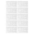 thumbnail image 2 of Nail Art Ruler, Clear Scale Nail Measuring Ruler  For Manicure, 2 of 8
