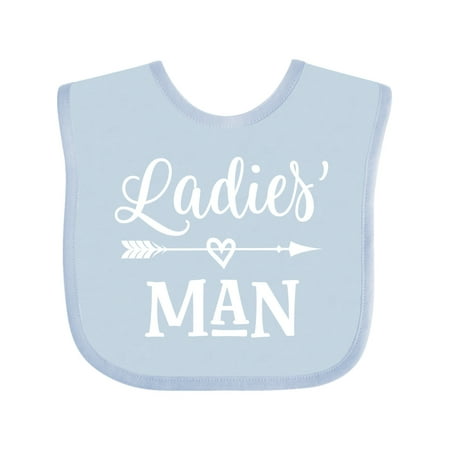 

Inktastic Valentine Boys Ladies Man Gift Baby Boy Bib