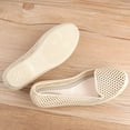 thumbnail image 5 of WORGEOUS Beach Shoes Breathable Cool Durable Simple Hollow Plastic Shallow Flat Leisure Shoes for Outdoor (Apricot, 37 Yard), 5 of 8