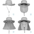 thumbnail image 4 of Gorro de pesca KIRAAT Outdoor UPF 50+ con protección solar para hombre, 4 of 7
