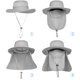 thumbnail image 4 of Gorro de pesca KIRAAT Outdoor UPF 50+ con protección solar para hombre, 4 of 7